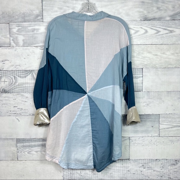 Free People Rainbow Rays Button Down - Picture 6 of 6